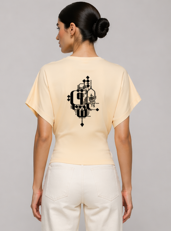 Cropped Shirt – Eshgh عشق | Modern Persian Calligraphy | Mehrbunoo