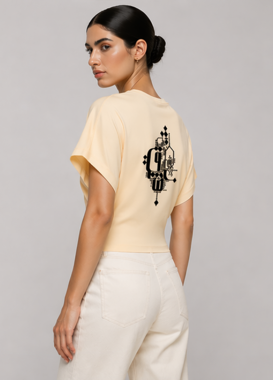 Cropped Shirt – Eshgh عشق | Modern Persian Calligraphy | Mehrbunoo