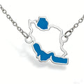 Iran Map Necklace – Enamel Pendant | Persian Heritage | Mehrbunoo