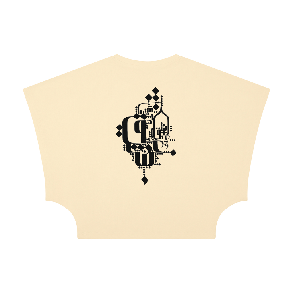 Cropped Shirt – Eshgh عشق | Modern Persian Calligraphy | Mehrbunoo