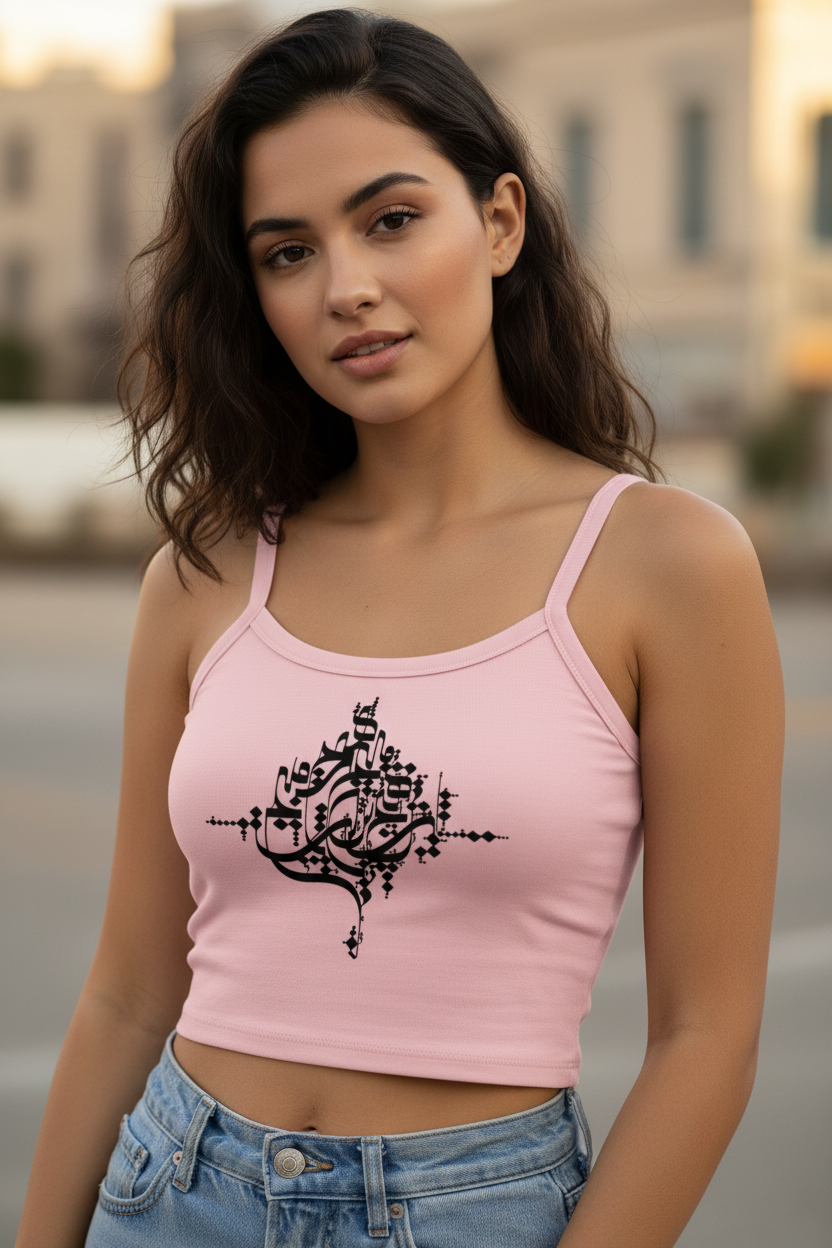 Women’s Cotton Tank Top | Hich - هیچ | Persian Calligraphy | Mehrbunoo Heritage Collection