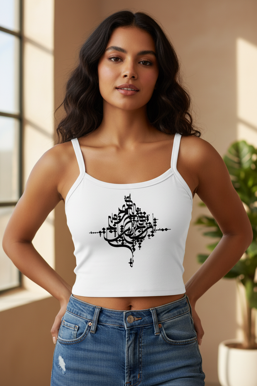 Women’s Cotton Tank Top | Hich - هیچ | Persian Calligraphy | Mehrbunoo Heritage Collection